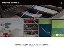 Tablet Screenshot of bidamassistemas.lv